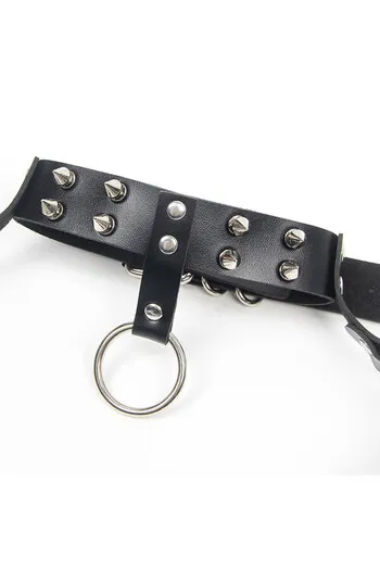 SUBBLIME - IMBRAGATURA REGGISENO E COLLANA CON CATENE TAGLIA UNICA