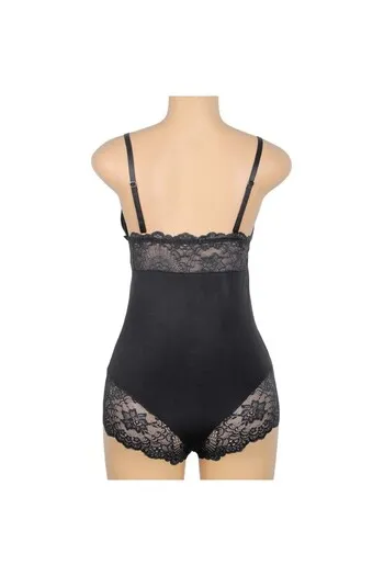 SUBBLIME - ORSACCHIOTTO CON DETTAGLI IN PIZZO FLOREALE NERO L/XL