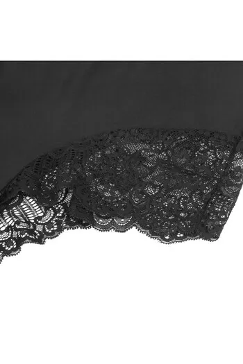 SUBBLIME - ORSACCHIOTTO CON DETTAGLI IN PIZZO FLOREALE NERO L/XL