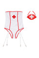 Sexy Off The Shoulder Nurse Costume Teddy