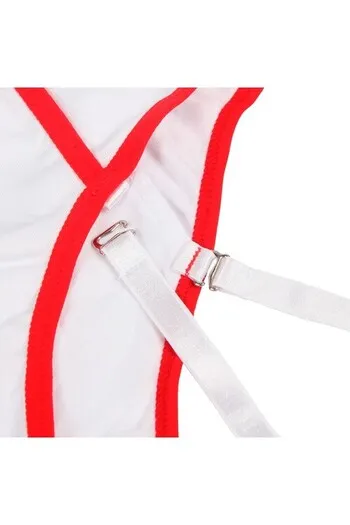 Sexy Off The Shoulder Nurse Costume Teddy