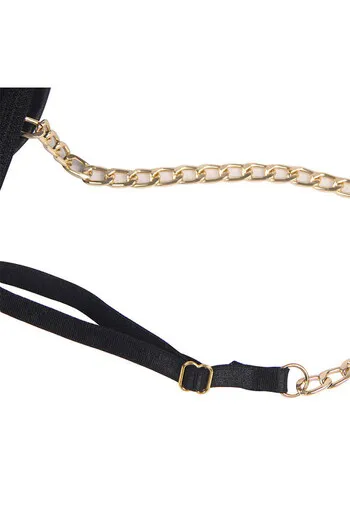 One Piece Metal Strap See Through Underwire Bodysuit