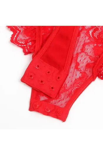 Sexy Slim Lace Garter Leg Ring Teddy - Eleganza e Seduzione