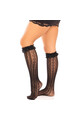 Knee-High Socks with Lace Ruffles and Hearts - Leg Avenue | Style and Comfort