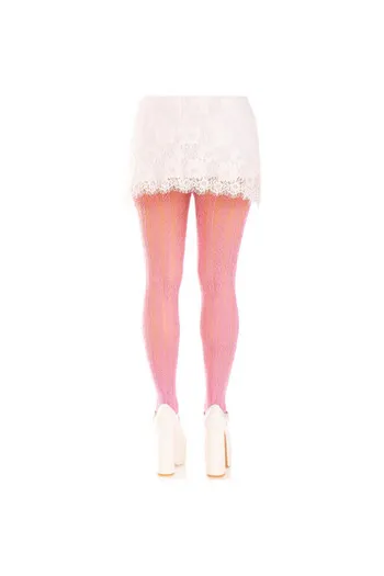 Sweetheart Net Tights by Leg Avenue - Kawaii Hearts and Bows