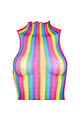 LEG AVENUE - TOP RETE MULTICOLORE