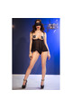 Set Babydoll Sensuale con Catene Dorate e Maschera