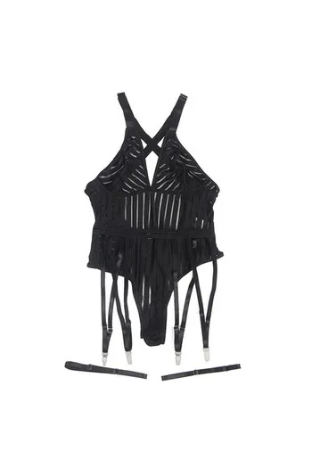 SUBBLIME - 954154 BODY CON CINTURA REGGICALZE NERO L/XL