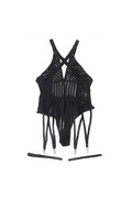 SUBBLIME - 954154 BODY CON CINTURA REGGICALZE NERO L/XL