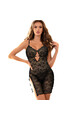 SUBBLIME - 954185 BABYDOLL IN PIZZO CON SPALLINE REGOLABILI NERO S/M