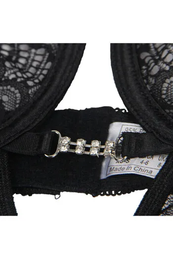 SUBBLIME - 954185 BABYDOLL IN PIZZO CON SPALLINE REGOLABILI NERO S/M