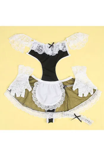 SUBBLIME - 954314 COSTUME DA CAMERIERA SEXY NERO/BIANCO L/XL