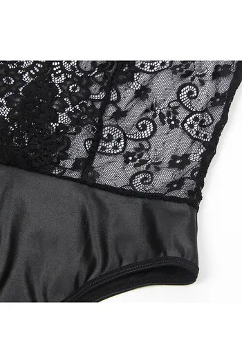 SUBBLIME - 954383 BODY SEXY CON CINTURA REGGICALZE NERO S/M