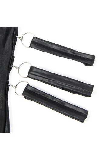 SUBBLIME - 954413 BODY BONDAGE IN PELLE NERO L/XL