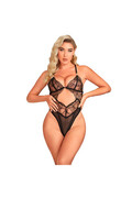 SUBBLIME - 955229 BODY TRASPARENTE CON PIZZO CAVATO NERO L/XL