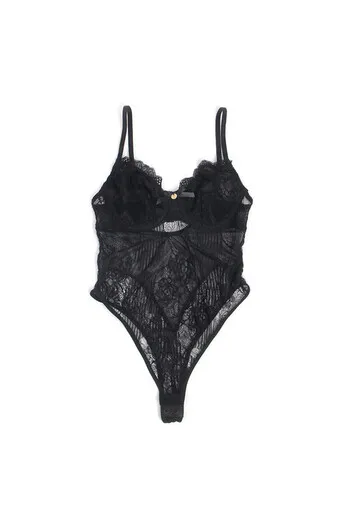 SUBBLIME - 955618 BODY IN PIZZO CON CHIUSURA INFERIORE NERO S/M