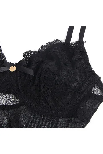 SUBBLIME - 955618 BODY IN PIZZO CON CHIUSURA INFERIORE NERO S/M