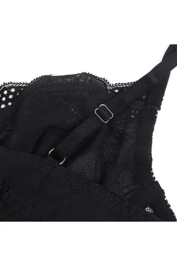 SUBBLIME - 955618 BODY IN PIZZO CON CHIUSURA INFERIORE NERO S/M