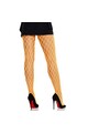 LEG AVENUE - COLLANT IN PIZZO CON OCCHIELLI NEON ARANCIONE