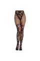 LEG AVENUE - CALZE IN PIZZO DAHLIA CON DETTAGLIO A RETE NERE