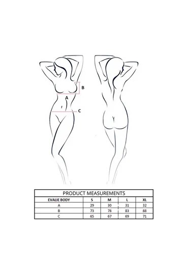 PASSION - EVALIE BODY BIANCO L/XL