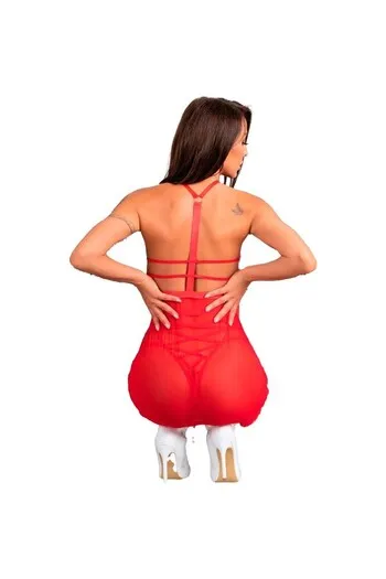 Red Christmas Set: Sensual Camisole and Thong