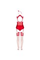 Sensual Christmas Set: Bodysuit, Stockings & Headband