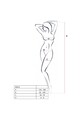 PASSION - WOMAN BS019 BODYSTOCKING NERO TAGLIA UNICA