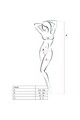 PASSION - WOMAN BS020 BODYSTOCKING NERO TAGLIA UNICA