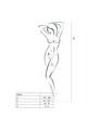 PASSION - WOMAN BS024 BODYSTOCKING BIANCO TAGLIA UNICA