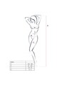 PASSION - DONNA BS031 BODYSTOCKING NERO TAGLIA UNICA