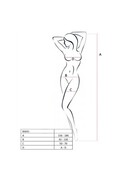 PASSION - DONNA BS031 BODYSTOCKING NERO TAGLIA UNICA