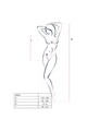 PASSION - WOMAN BS035 BODYSTOCKING BIANCO TAGLIA UNICA