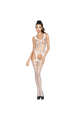 PASSION - WOMAN BS038 BODYSTOCKING BIANCO TAGLIA UNICA