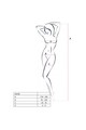 PASSION - WOMAN BS038 BODYSTOCKING BIANCO TAGLIA UNICA