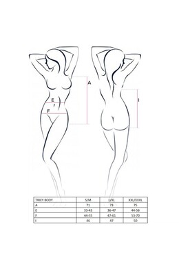 PASSION -DONNA TRIXY TEDDY NERO TAGLIA