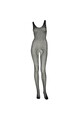Leg Avenue Mesh and Rhinestone Bodystocking - Open Crotch Design