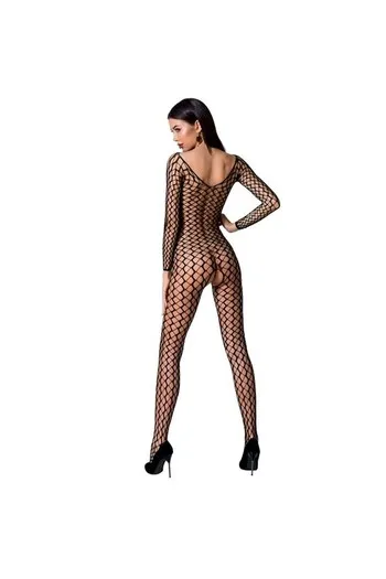 Passion BS068 Mesh Bodysuit - Sexy Lingerie with Opening & Sheer Details
