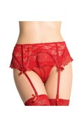QUEEN LINGERIE - PERIZOMA CON GIARRETTIERA IN PIZZO