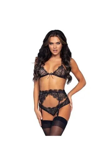 LEG AVENUE - SET TRE PEZZI SHINNY M