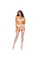 Leg Avenue Lace and Rhinestone Lingerie Set - Sensual and Feminine