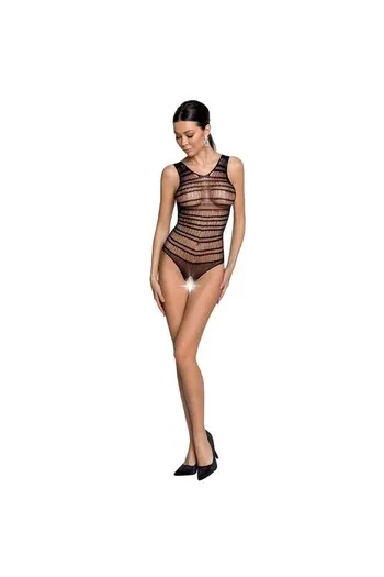 PASSION - WOMAN BS086 BODYSTOCKING NERO TAGLIA UNICA