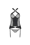 Corsetto Amanda - Lingerie Sensuale in Pizzo e Pelle | Passion