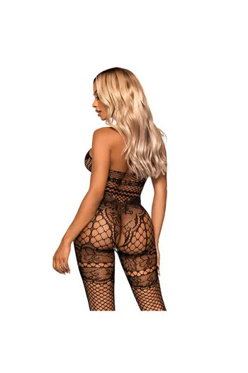 Seamless Bodystocking Leg Avenue - Sensual Lingerie in Industrial Net