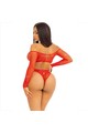 LEG AVENUE - BODY CROTHLESS CON ROSSO LUCIDO