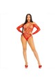 LEG AVENUE - BODY CROTHLESS CON ROSSO LUCIDO