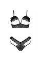 Lingerie Passion Set Erotico: Sottogola e Reggiseno in Pizzo Nero
