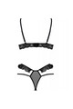 Lingerie Passion Set Erotico: Sottogola e Reggiseno in Pizzo Nero