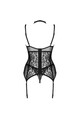 LIVCO CORSETTI FASHION - COLLEZIONE GIELLANDRA FOR THE SENSES CORSETTO + PANTY NERO