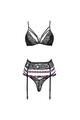 Set Lingerie Elegante con Encaje Nero e Decorazioni